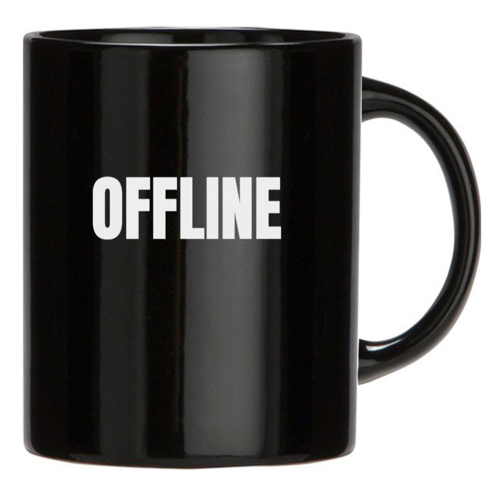 Tazza Nera Play Me Offline Tazza