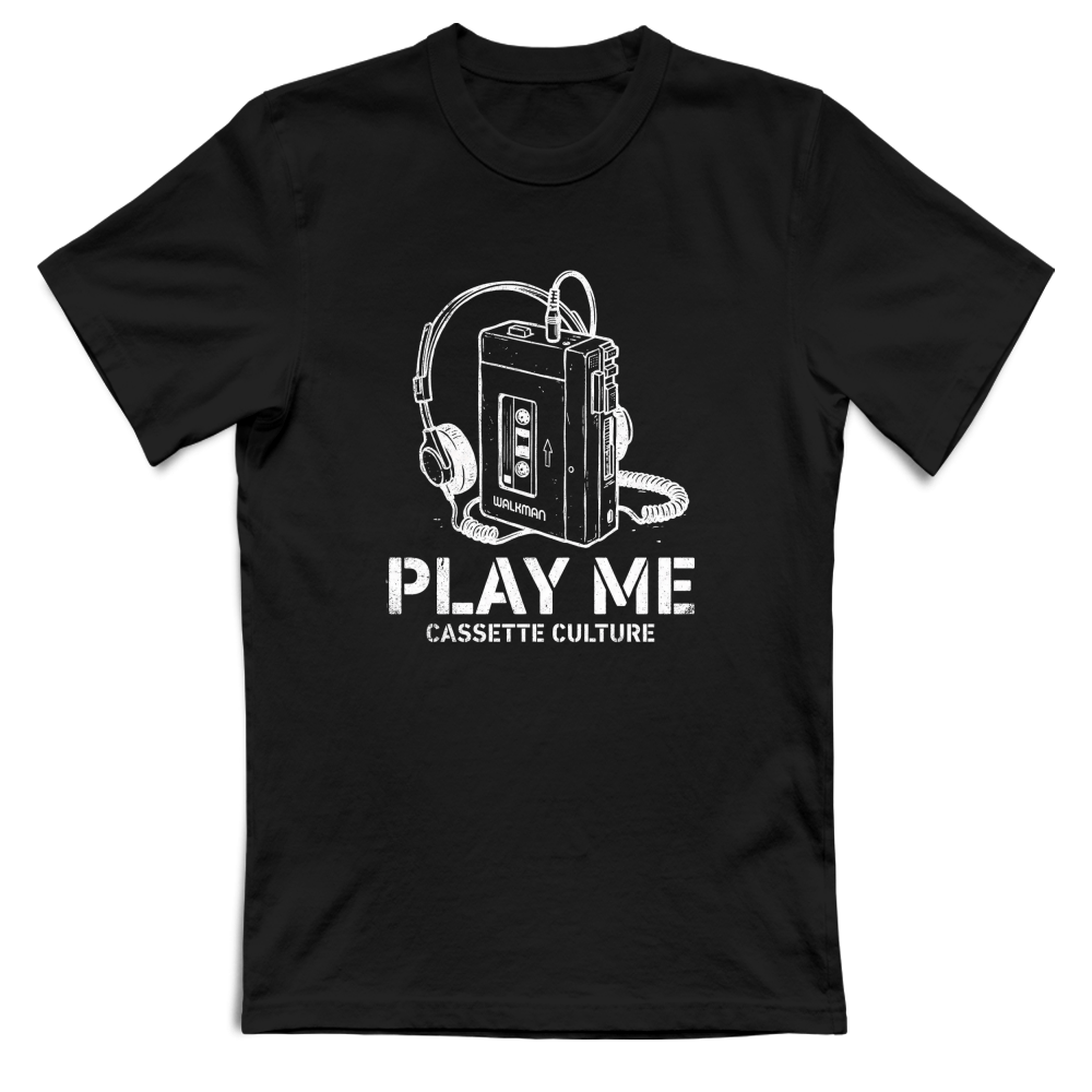 T-Shirt Unisex Play Me Black T-Shirt